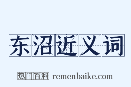 东沼近义词是什么意思的图片